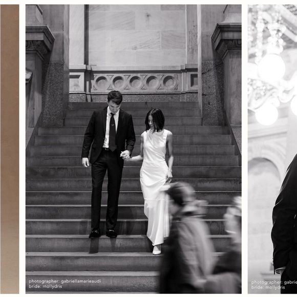 Significant Other Lana Cowl- Neck Satan Gown - Picture 3 of 4